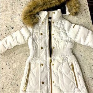 White Steve Madden Puffer Jacket Toddler